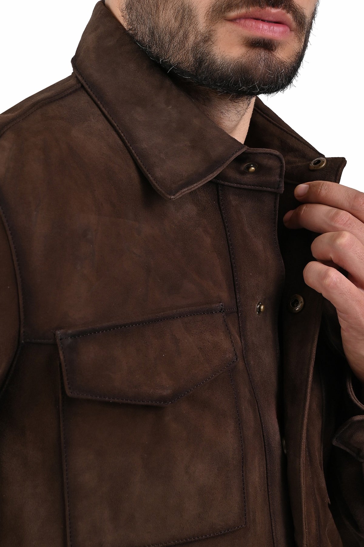 FRYE Dark Brown Prescott Jacket