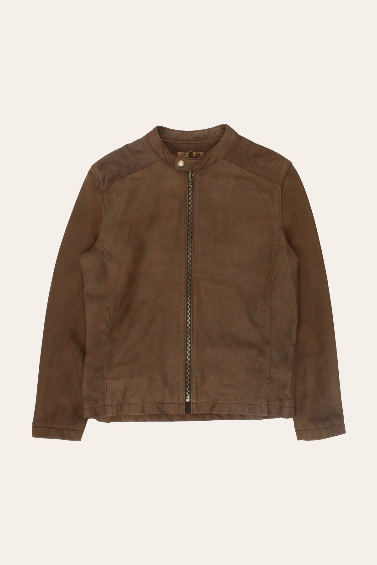 FRYE Men’s Tobacco Desert Racer Leather Jacket