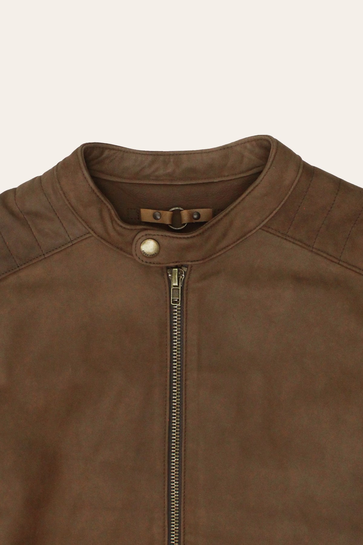 FRYE Men’s Tobacco Desert Racer Leather Jacket