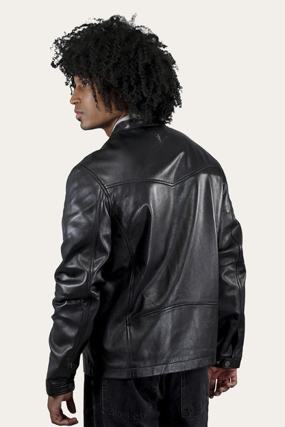 FRYE Men's Black Wyoming Racing Jacket