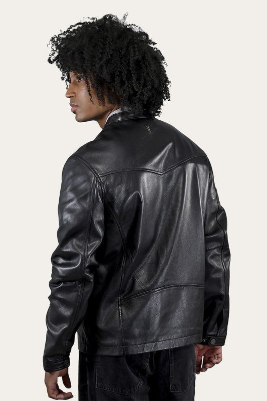 FRYE Men's Black Wyoming Racing Jacket