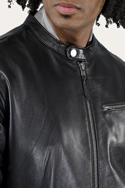 FRYE Men's Black Wyoming Racing Jacket