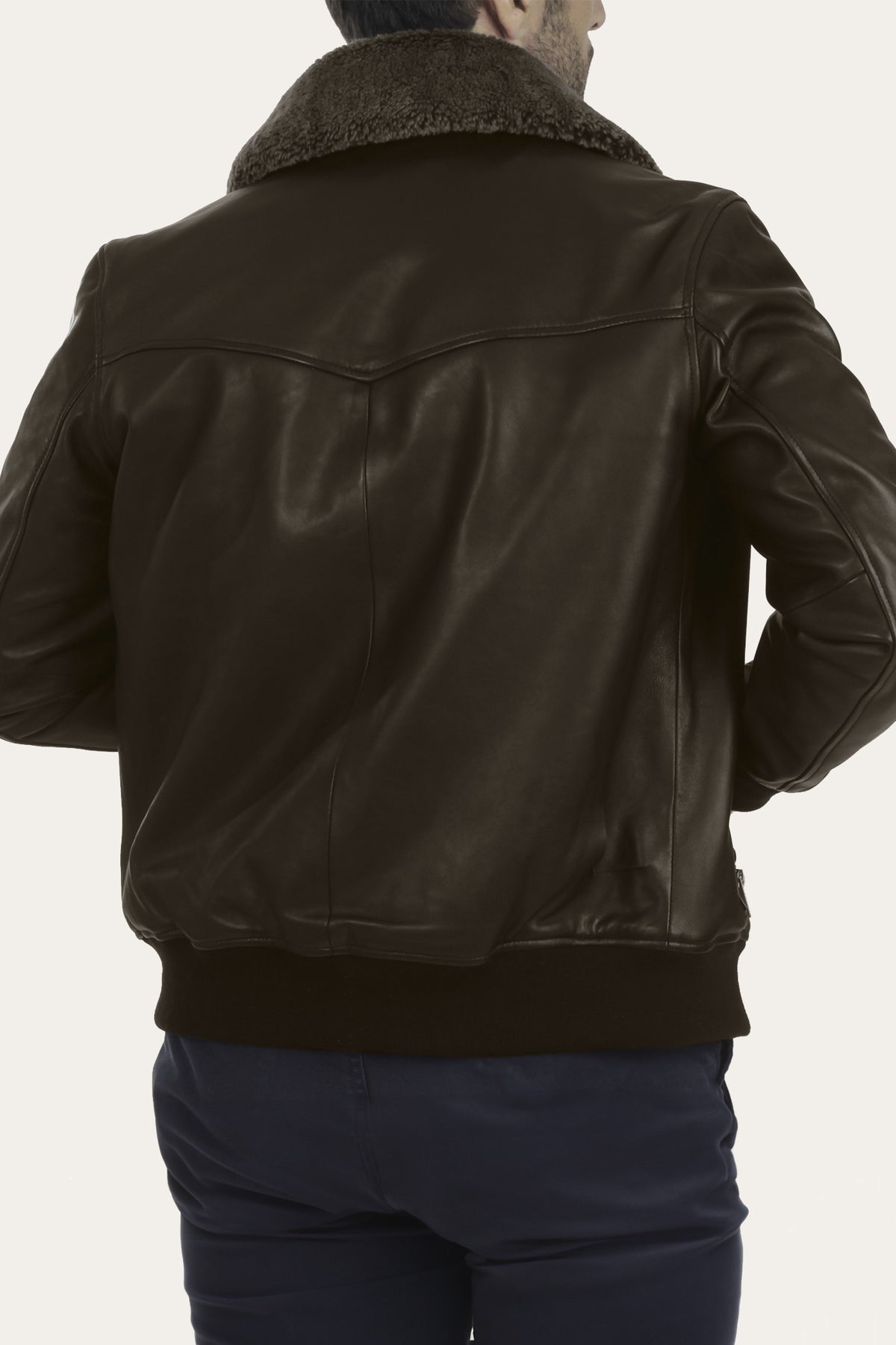 FRYE Men's Dark Brown Remington Trucker Jacket