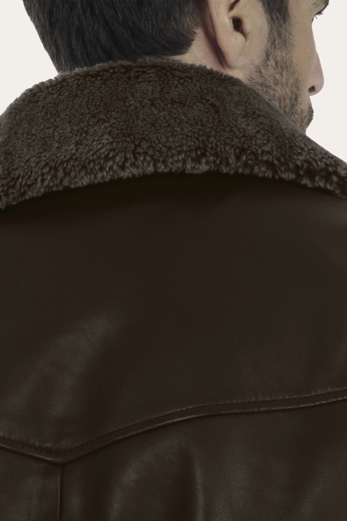 FRYE Men's Dark Brown Remington Trucker Jacket