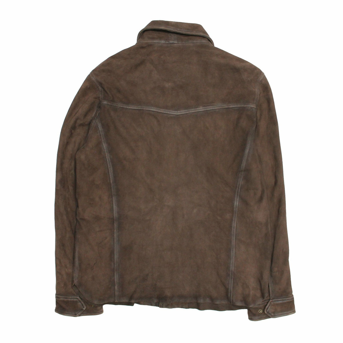 FRYE Men’s Dark Brown Brody Suede Shacket